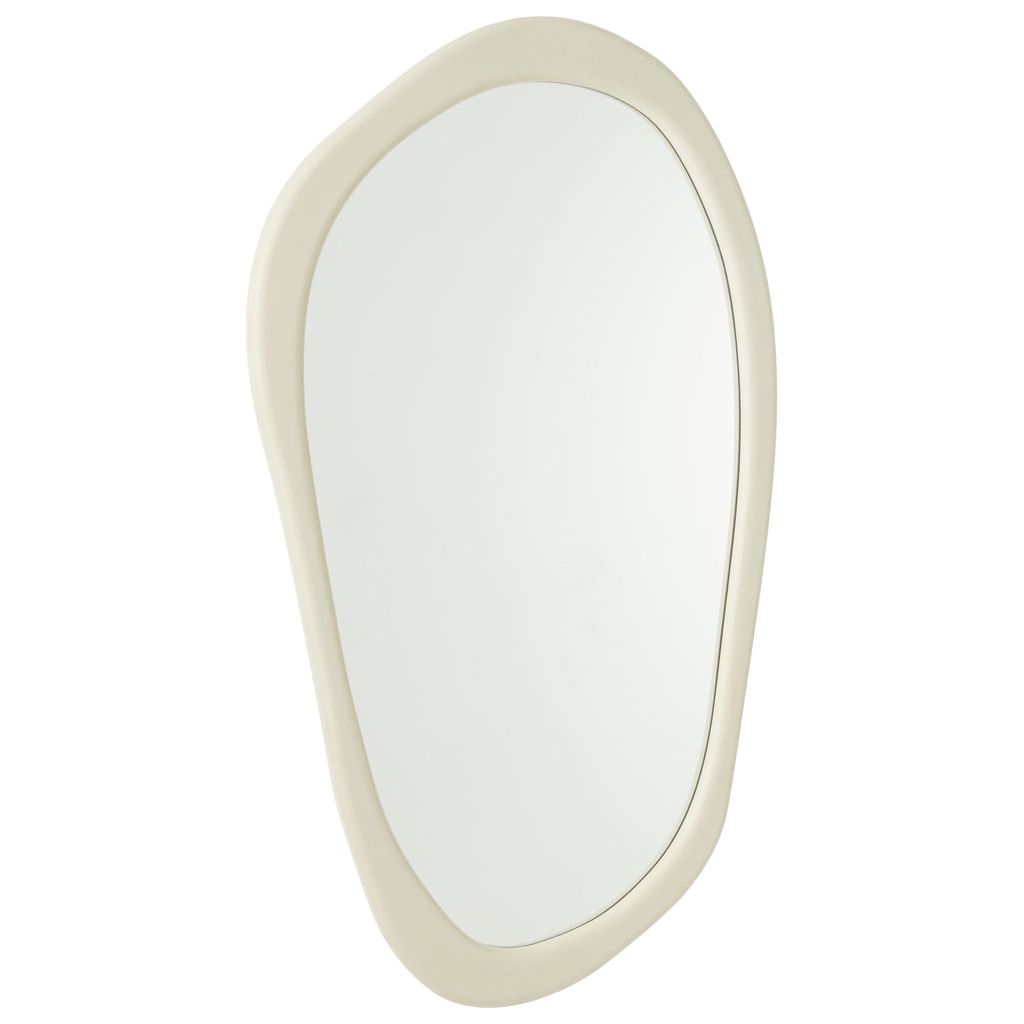 Miroir mural moderne en MDF/miroir blanc grand | Designix -     - https://designix.fr