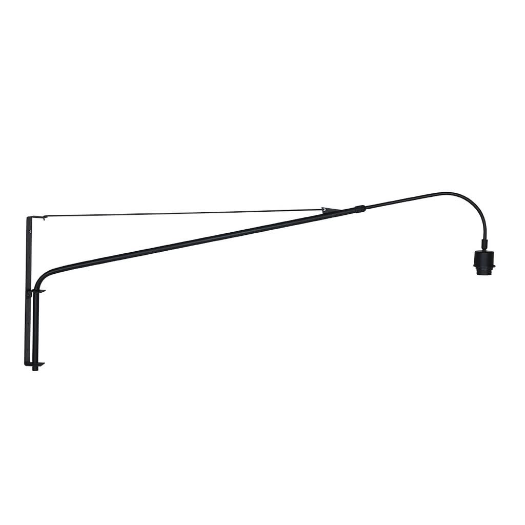 Applique murale télescopique noire Linéa, long bras extensible déployé – Designix.fr