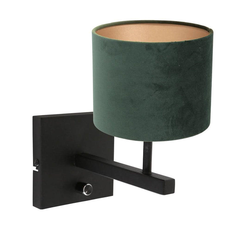 Applique Murale Noir Velours Vert