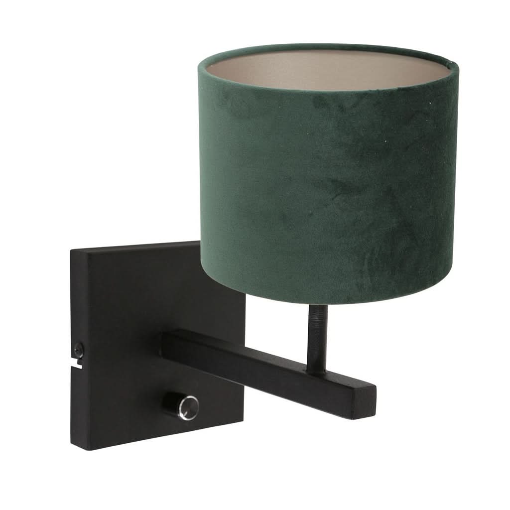 Applique Murale Noir Velours Vert