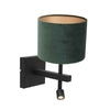 Applique Murale Noir Velours Vert