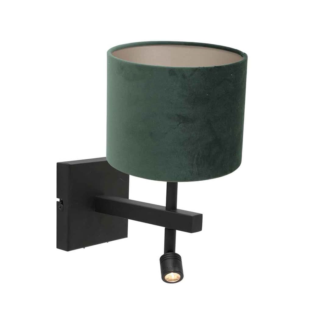 Applique Murale Noir Velours Vert