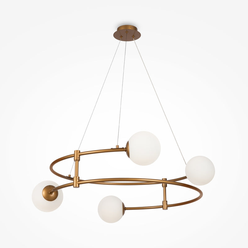 Balance Suspension luminaire doré