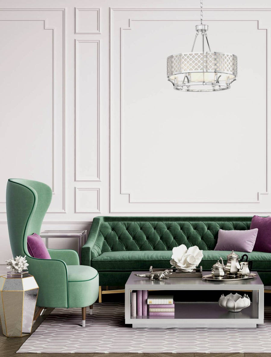 Suspension Verno, abat-jour tissu