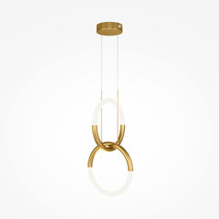 Node Suspension luminaire doré