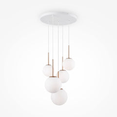 Basic form Suspension luminaire doré