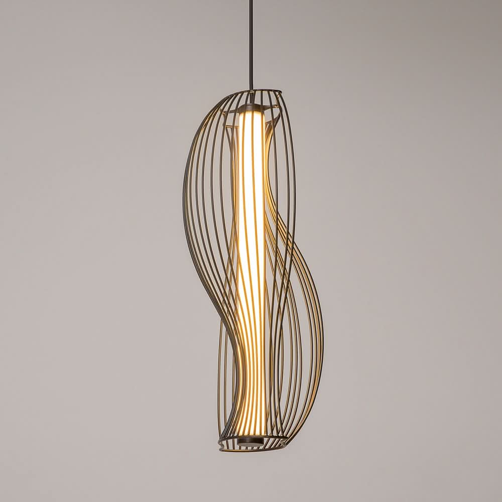 Shadows of the past Suspension luminaire noir
