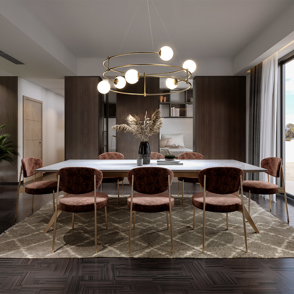Balance Suspension luminaire doré