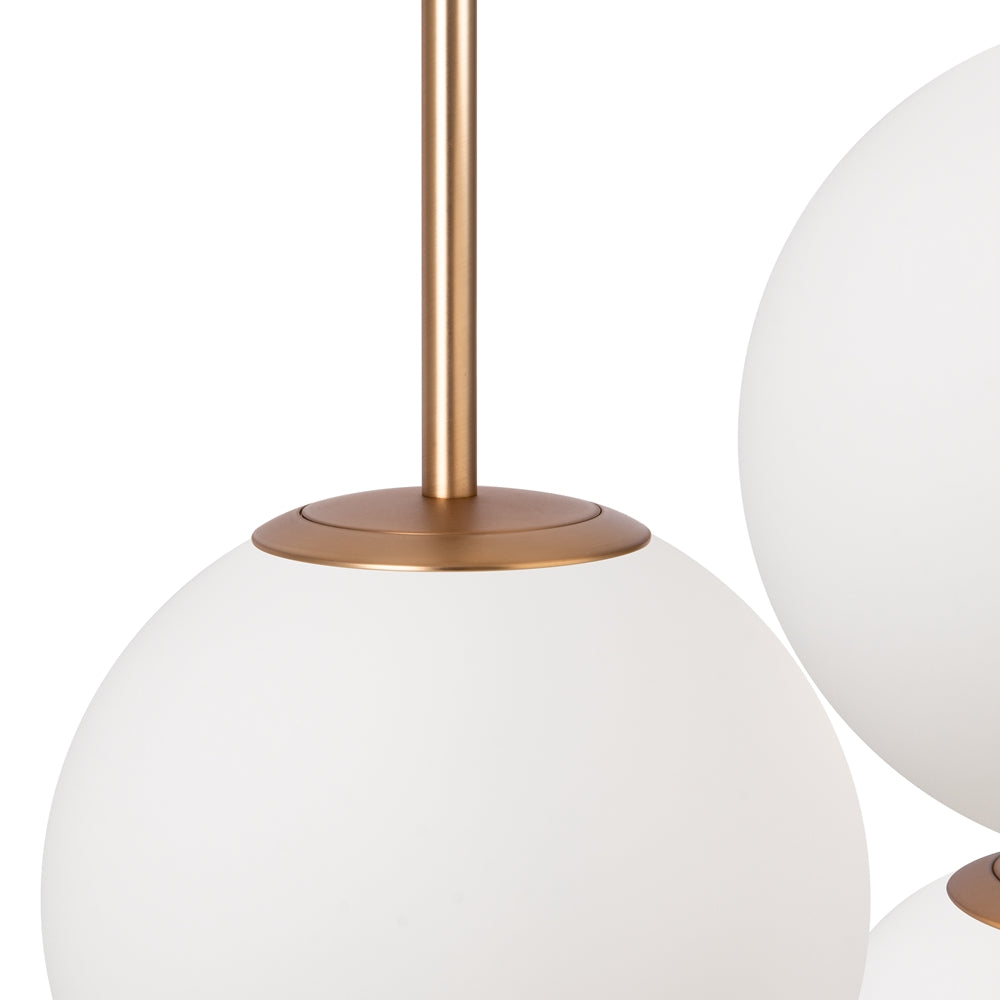 Basic form Suspension luminaire doré