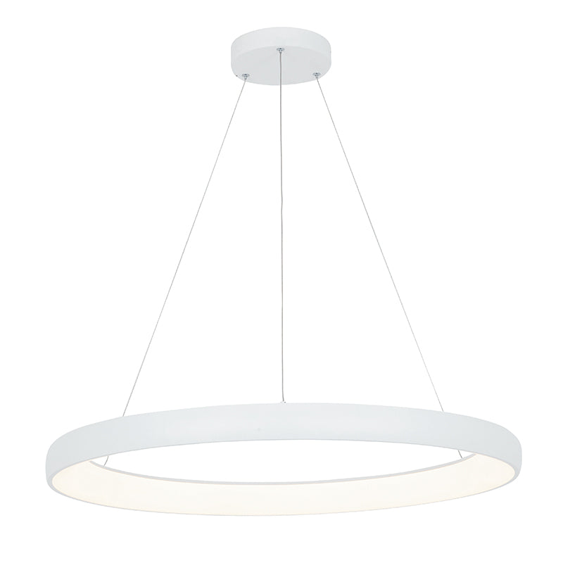 Vue en légère plongée montrant l'intérieur lumineux de l'anneau