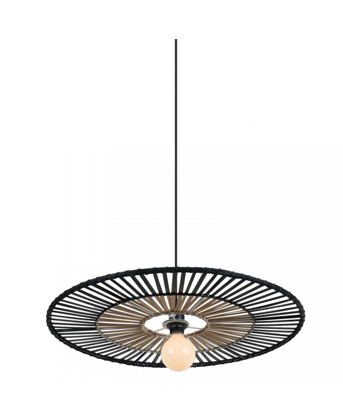 Produit seul sur fond blanc, forme de roue plate et câble fin noir