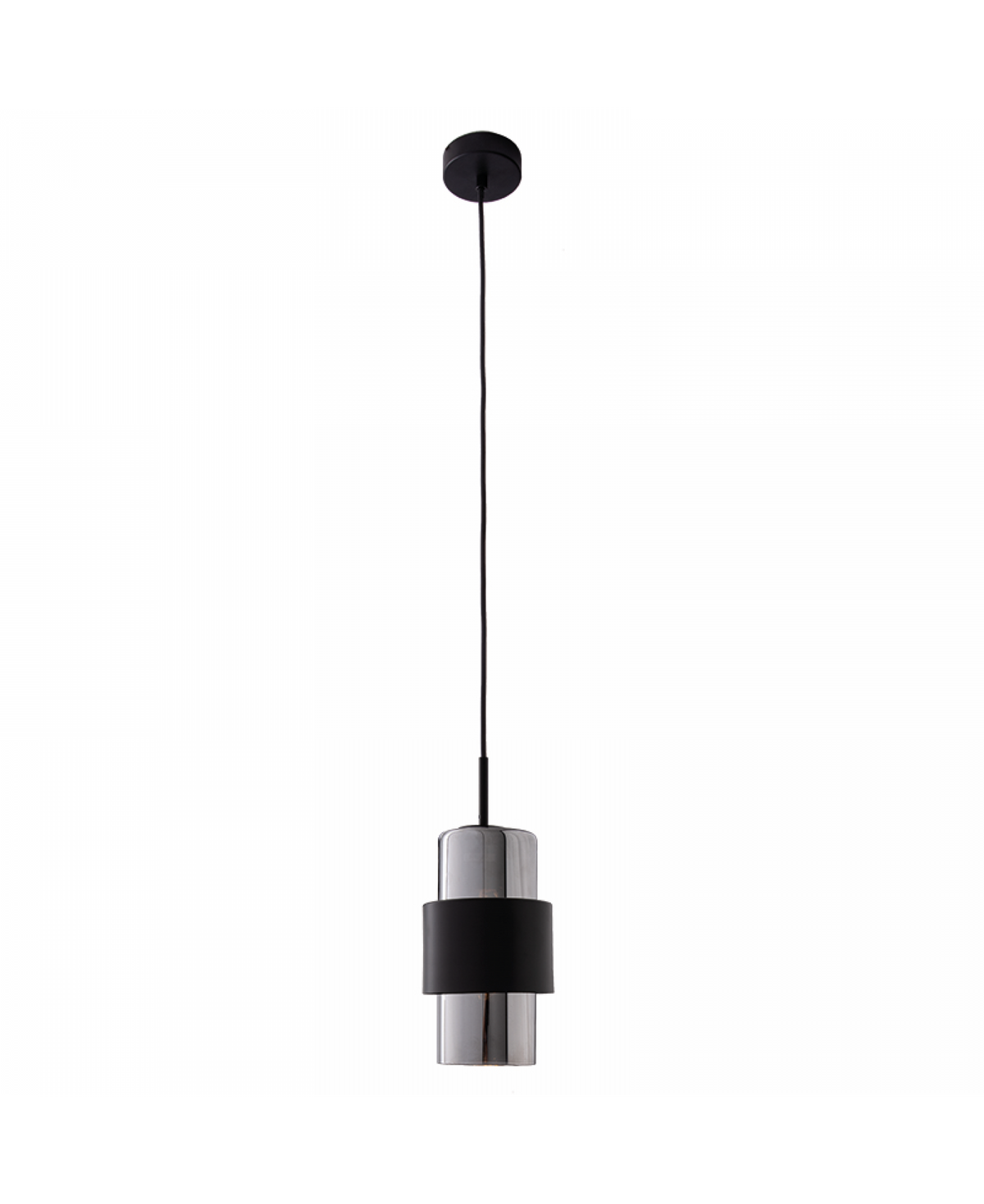 Second angle du produit isolé, montrant la rosace de plafond et le diffuseur cylindrique