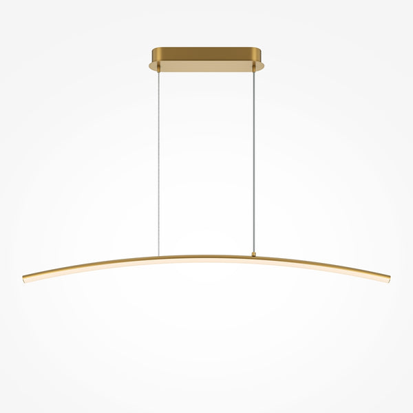 Curve Suspension luminaire doré