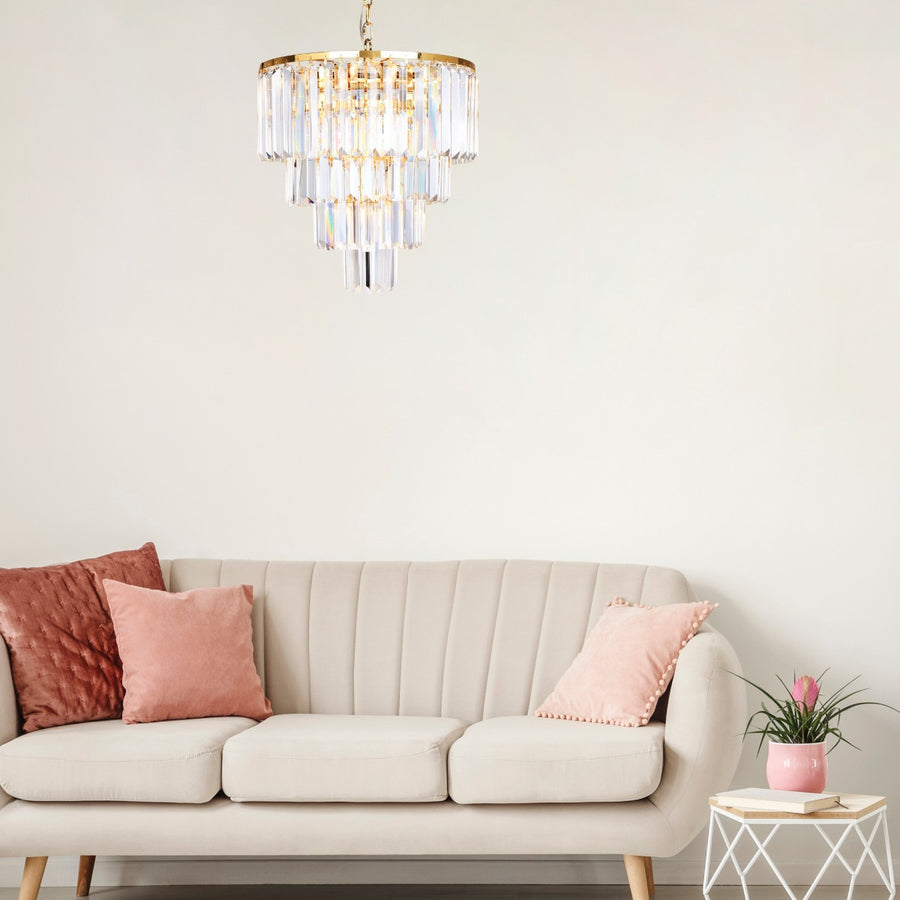 Suspension luminaire | Amedeo Dorée