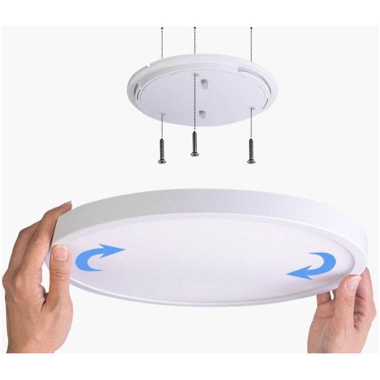 Plafonnier LED Ultrafin Moderne | Designix - 2222 - https://designix.fr/