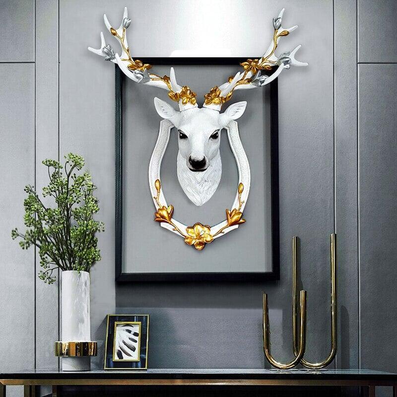 "Sculpture Cerf Abstraite 3D" | Designix - 2222 - https://designix.fr/