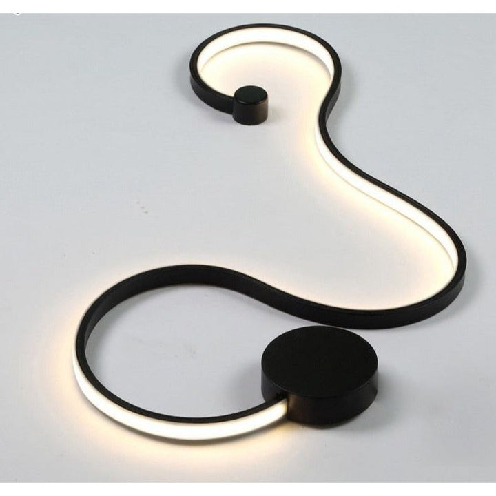Applique Fer LED Design | Zula - Designix Applique Murale Noir | 77cm Blanc Chaud