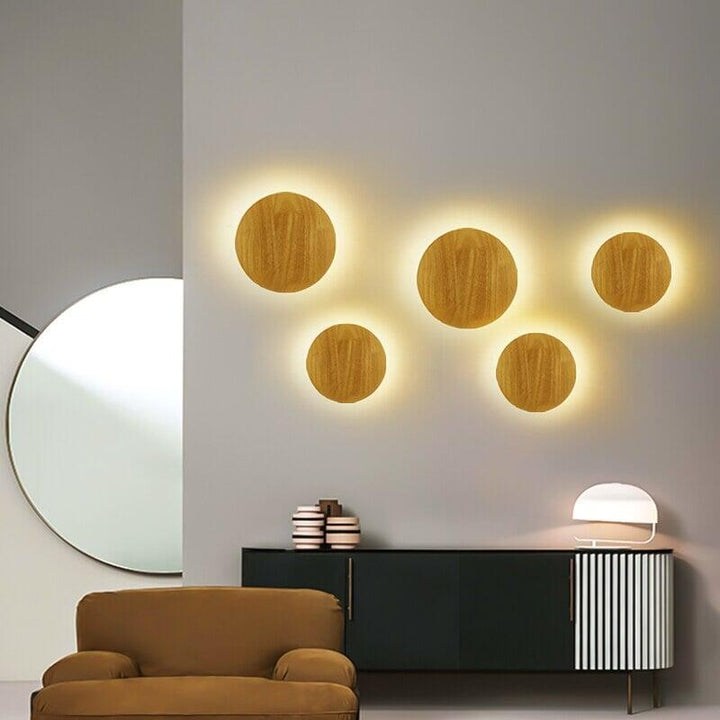 Applique Murale Bois | Zenith - Designix Applique Murale Ovale 19cm Blanc chaud (2700 - 3500K)