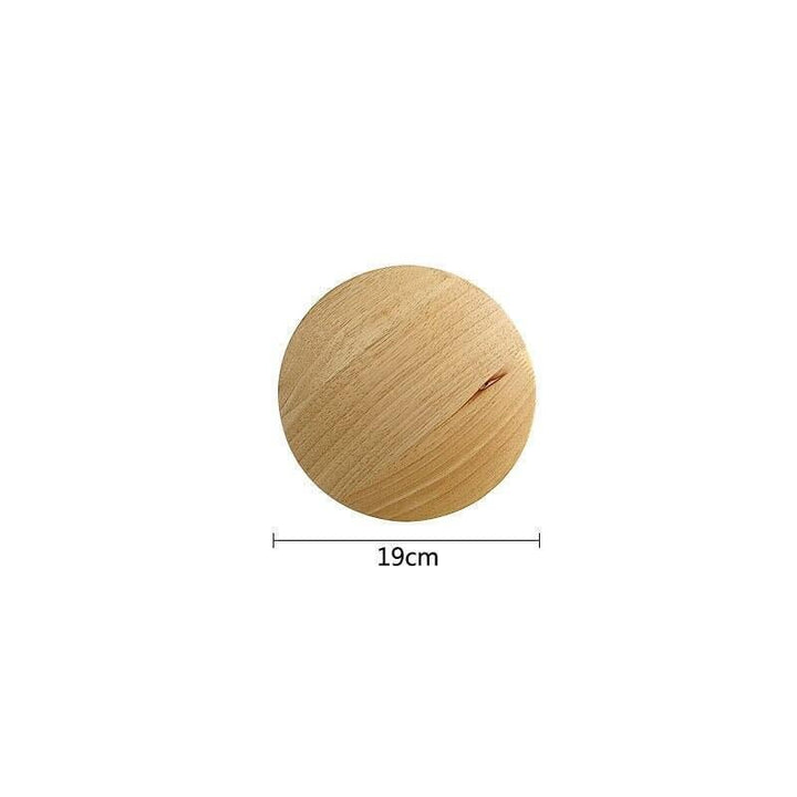 Applique Murale Bois | Zenith - Designix Applique Murale Rond 19cm Blanc chaud (2700 - 3500K)