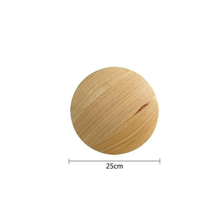 Applique Murale Bois | Zenith - Designix Applique Murale Rond 25cm Blanc chaud (2700 - 3500K)