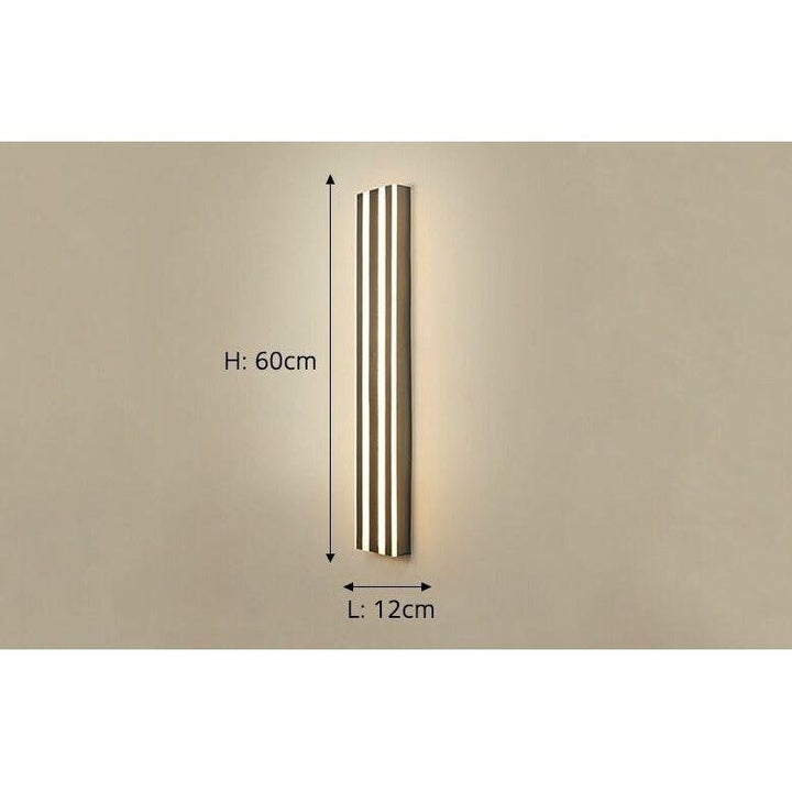 Applique Murale Extérieur | Urbano Brillante - Designix Applique murale extérieur Noir 60cm Blanc Chaud