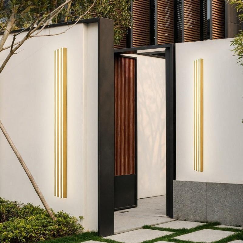 Applique Murale Extérieur | Urbano Brillante - Designix Applique murale extérieur Noir 60cm Blanc Chaud