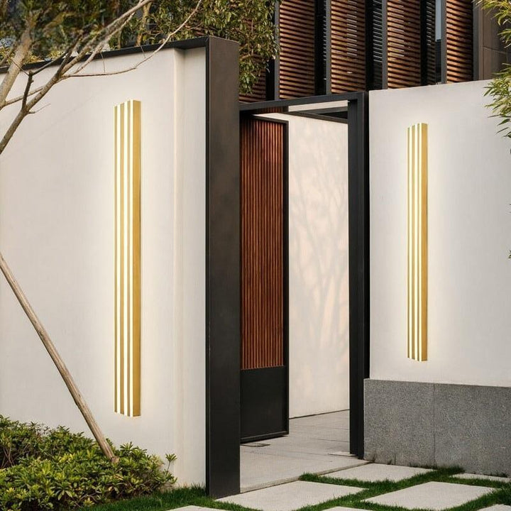 Applique Murale Extérieur | Urbano Brillante - Designix Applique murale extérieur Noir 60cm Blanc Chaud