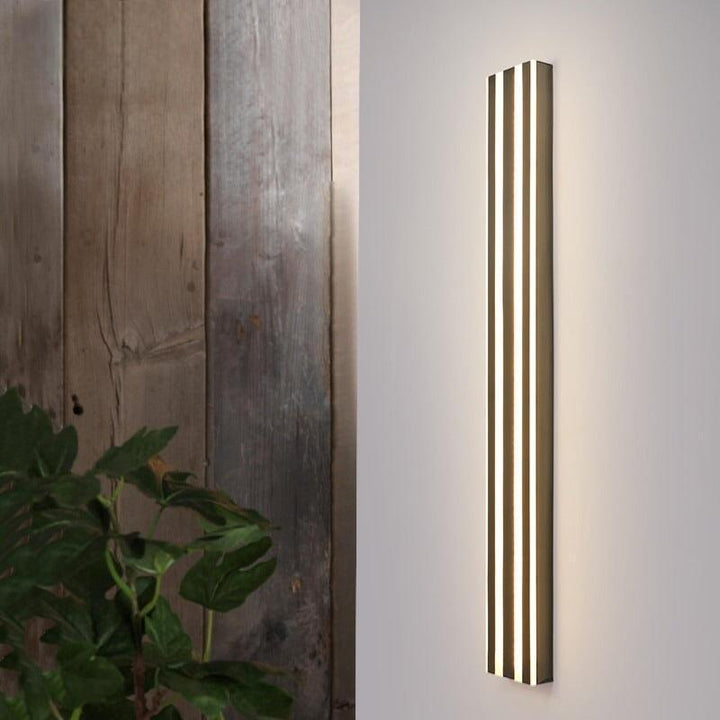 Applique Murale Extérieur | Urbano Brillante - Designix Applique murale extérieur Noir 60cm Blanc Chaud