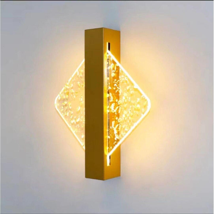 Applique Murale LED | Orbit - Designix Applique Murale Carré | Doré avec Feuille doré Blanc chaud (2700 - 3500K)