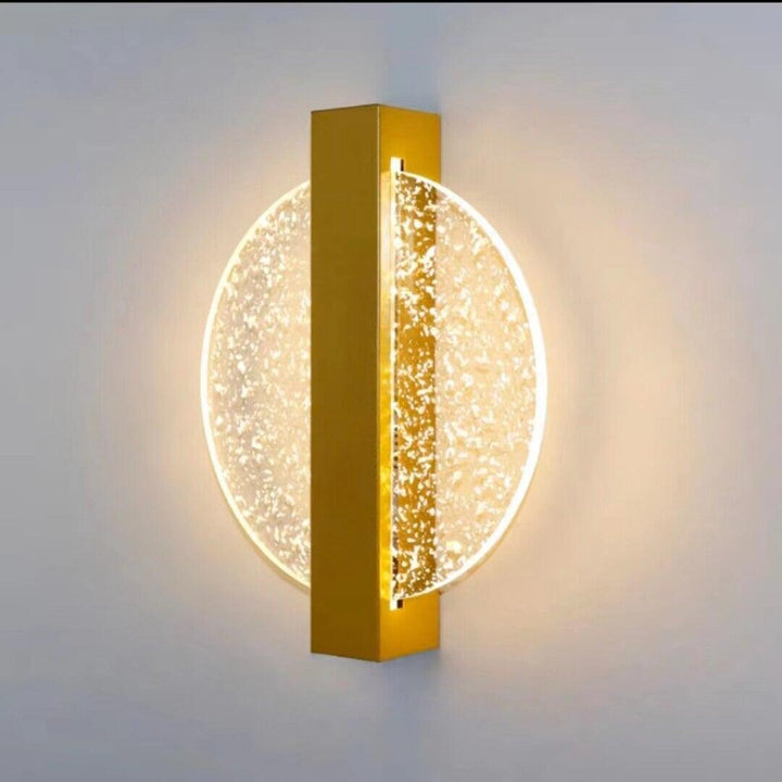 Applique Murale LED | Orbit - Designix Applique Murale Rond | Doré avec Feuille argenté Blanc chaud (2700 - 3500K)