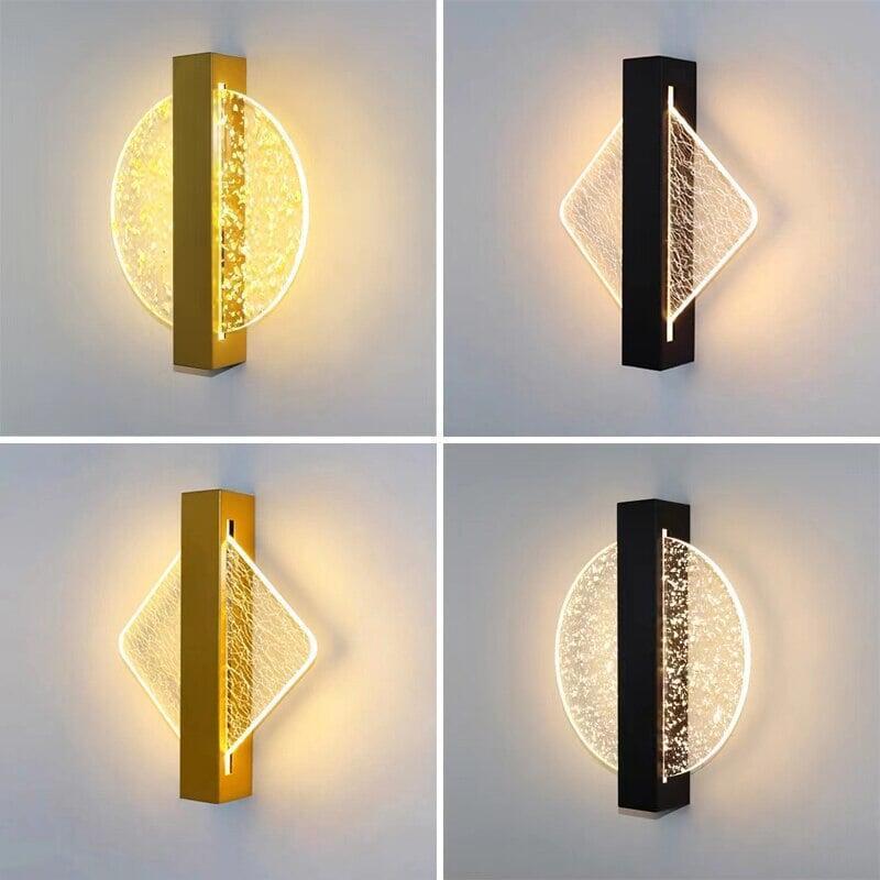 Applique Murale LED | Orbit - Designix Applique Murale Rond | Doré avec Feuille doré Blanc chaud (2700 - 3500K)