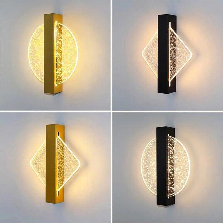 Applique Murale LED | Orbit - Designix Applique Murale Rond | Doré avec Feuille doré Blanc chaud (2700 - 3500K)