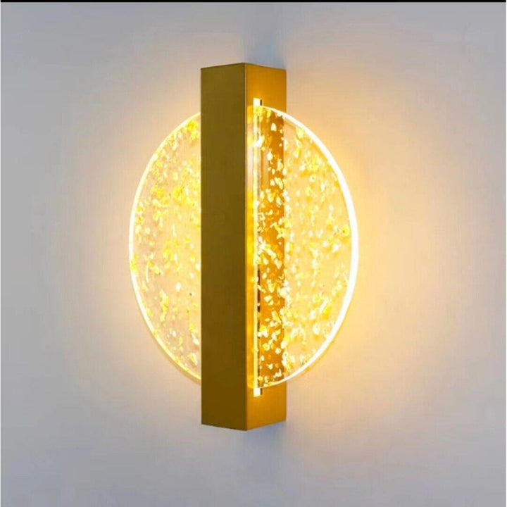 Applique Murale LED | Orbit - Designix Applique Murale Rond | Doré avec Feuille doré Blanc chaud (2700 - 3500K)