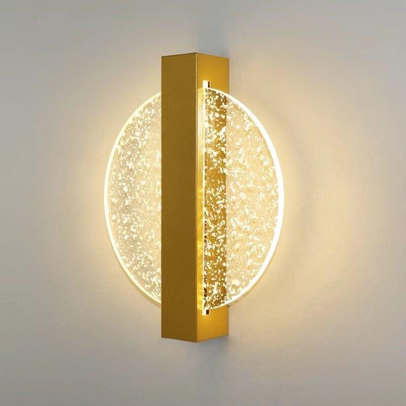 Applique Murale LED | Orbit - Designix Applique Murale Rond | Doré avec Fil argenté Blanc chaud (2700 - 3500K)