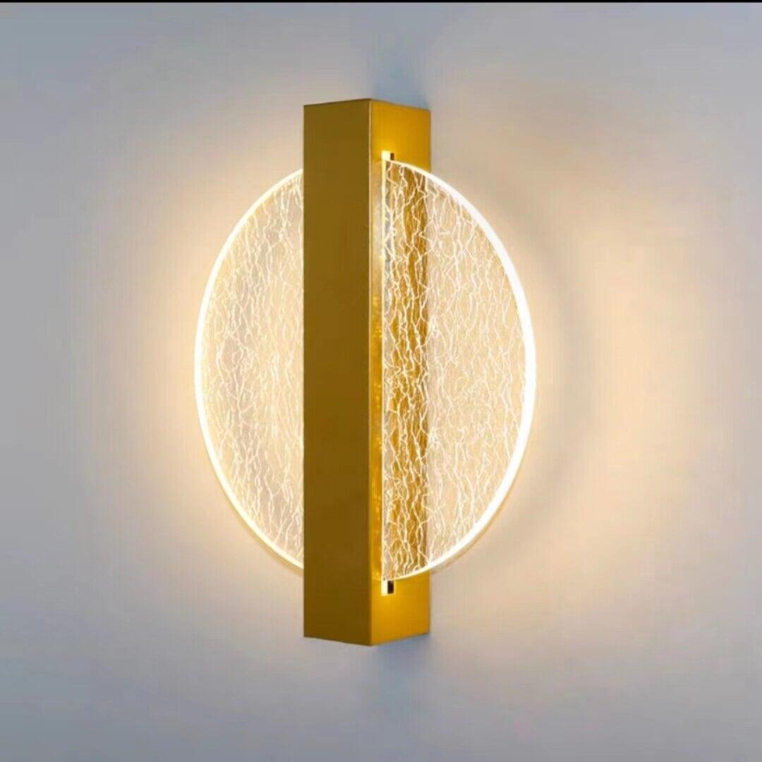 Applique Murale LED | Orbit - Designix Applique Murale Rond | Doré avec Fil argenté Blanc chaud (2700 - 3500K)