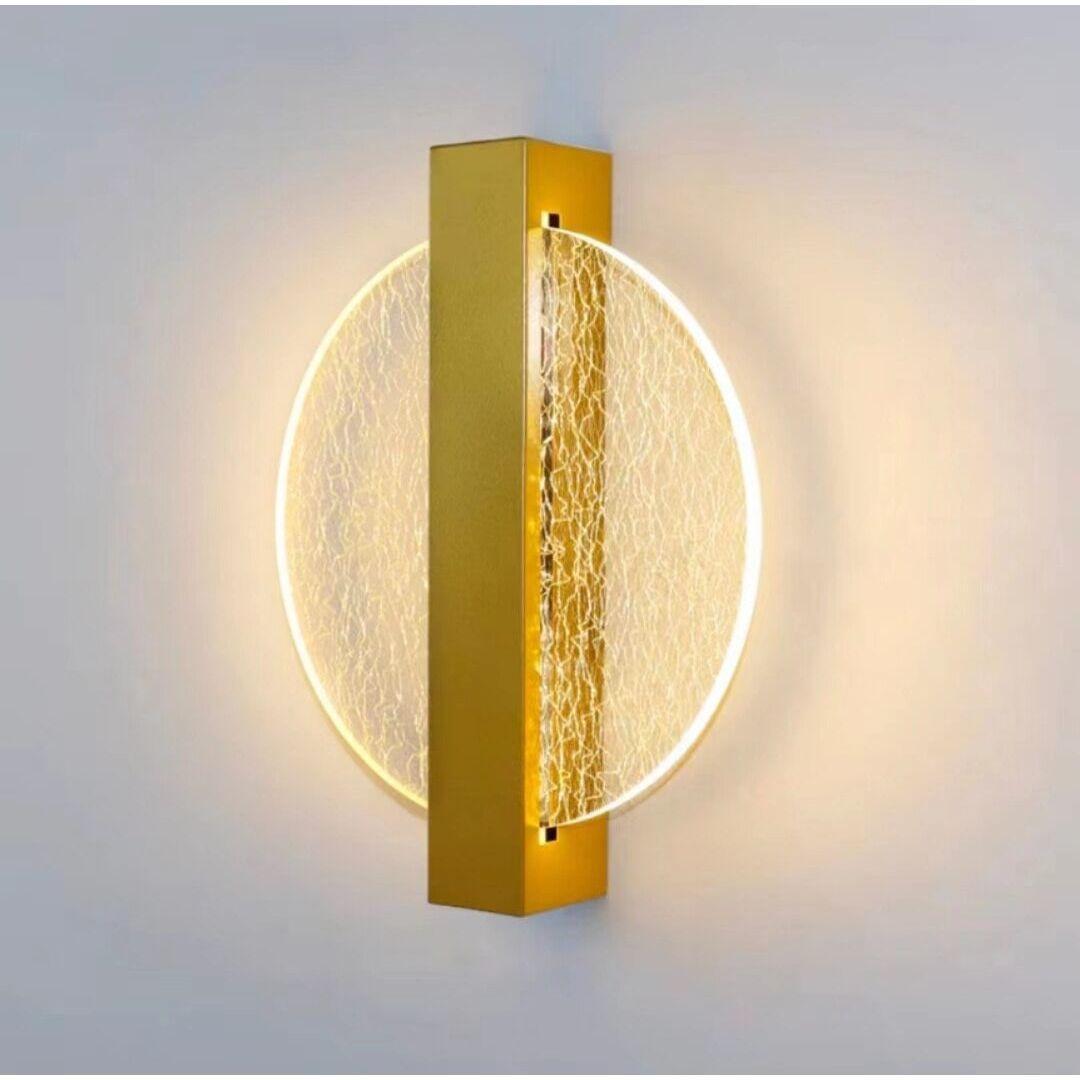 Applique Murale LED | Orbit - Designix Applique Murale Rond | Doré avec Fil doré Blanc chaud (2700 - 3500K)