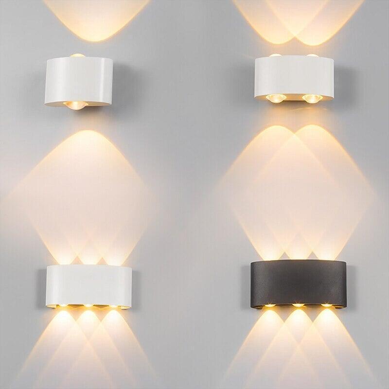 Applique Murale | Lumin - Designix Applique Murale Blanc 2W 2 Ampoules Blanc Chaud