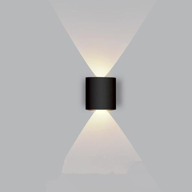 Applique Murale | Lumin - Designix Applique Murale Noir 2W 2 Ampoules Blanc Chaud