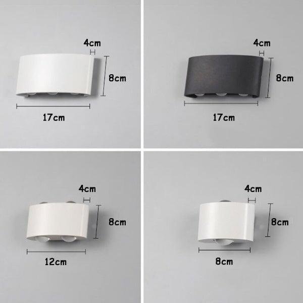 Applique Murale | Lumin - Designix Applique Murale Blanc 6W 6 Ampoules Blanc Chaud
