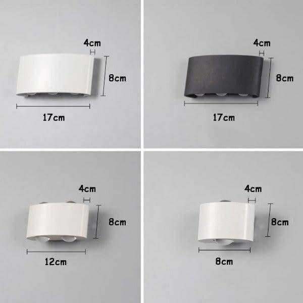 Applique Murale | Lumin - Designix Applique Murale Blanc 6W 6 Ampoules Blanc Chaud