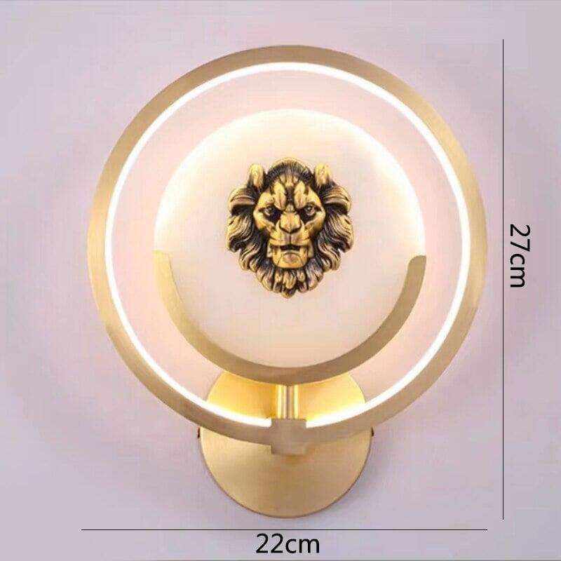 Applique Murale Ronde | Axis | Designix - Applique Murale Lion Blanc chaud (2700-3500K) - https://designix.fr/