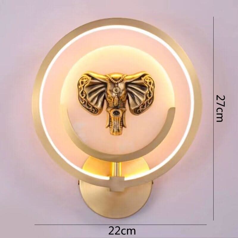 Applique Murale Ronde | Axis - Designix Applique Murale Elephant Blanc chaud (2700 - 3500K)