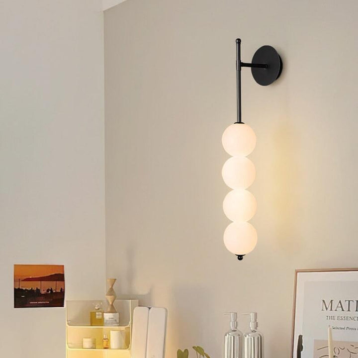 Applique Murale Verre Élégante | Pavo - Designix Applique Murale Laiton Blanc Chaud (2700 - 3500K)
