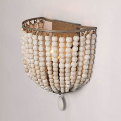 Applique Rétro Perles Bois | Rigo