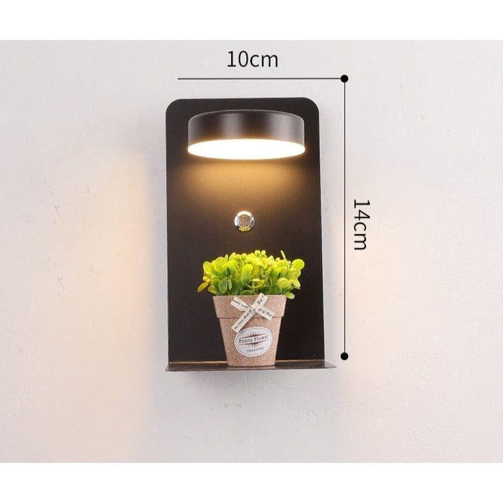 Appliques LED USB Charge | Brio - Designix Applique Murale Noir | 10x14cm Variable