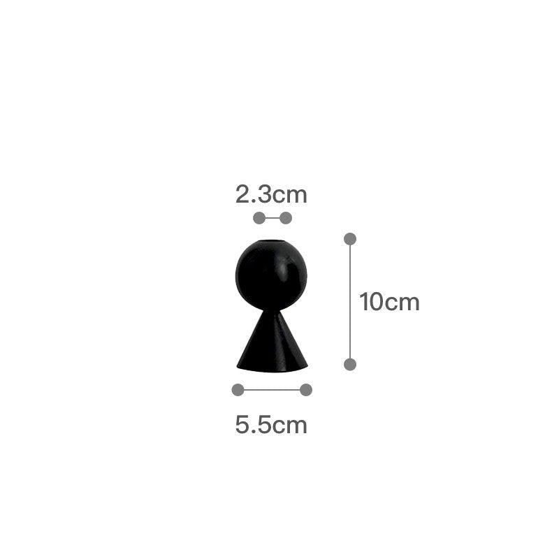 Bougeoir Bois | Étincelle d'Ambiance - Designix Bougeoirs 10 x 5.5 | Noir