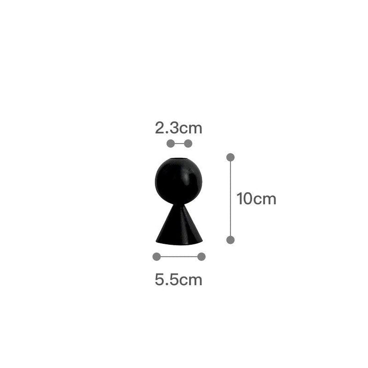 Bougeoir Bois | Étincelle d'Ambiance - Designix Bougeoirs 10 x 5.5 | Noir
