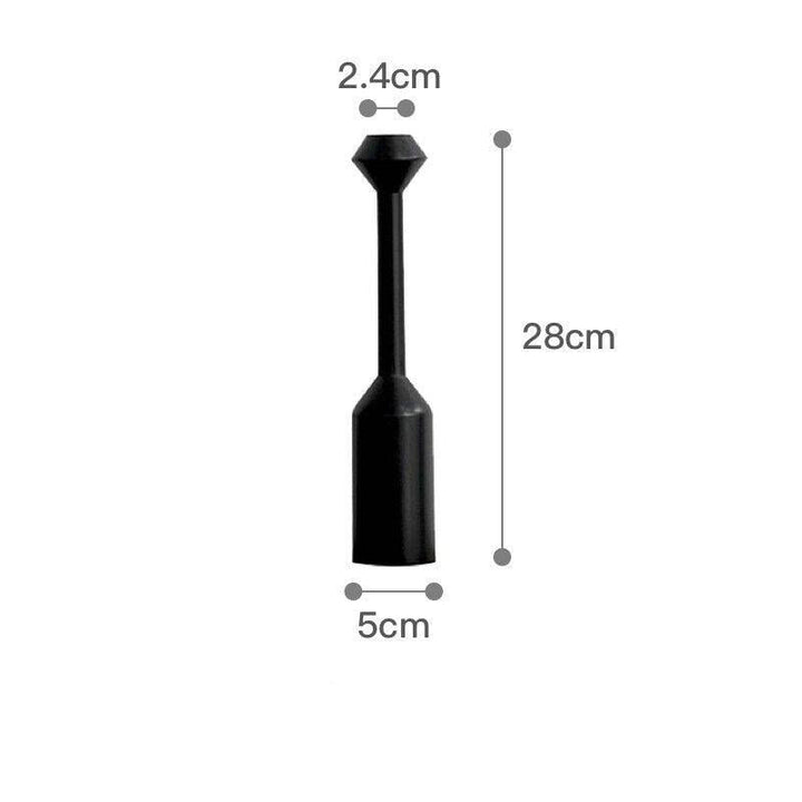 Bougeoir Bois | Étincelle d'Ambiance - Designix Bougeoirs 28 x 5 cm | Noir