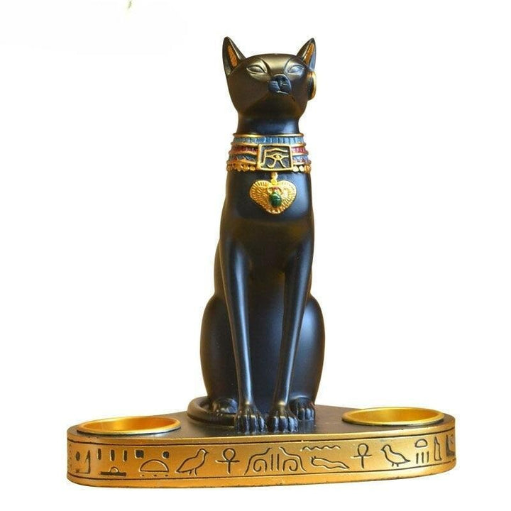 Bougeoir Chat | Rayonnement Noble - Designix Bougeoirs