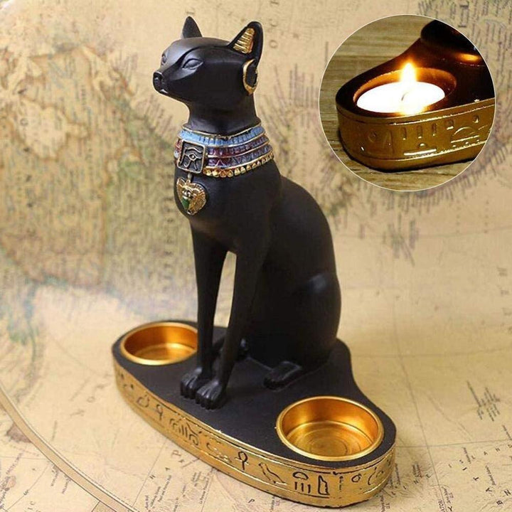 Bougeoir Chat | Rayonnement Noble - Designix Bougeoirs